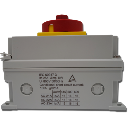 ROZŁĄCZNIK IZOLACYJNY ZH37 16A OBUDOWA IP67